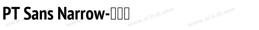 PT Sans Narrow字体转换
